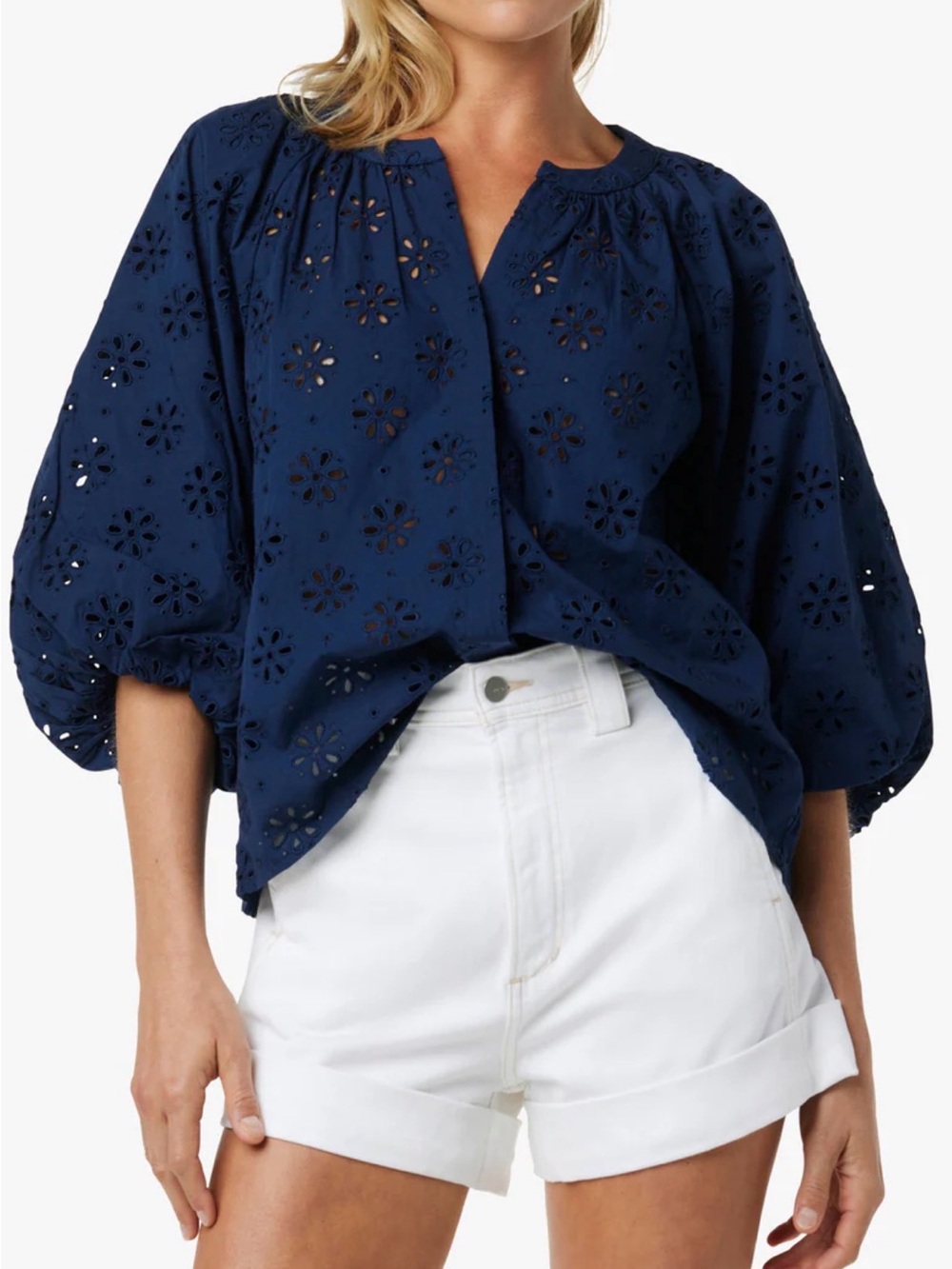 THE ANDIE BRODERIE BLOUSE